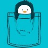 Men's Design By Humans Pocket Penguin By radiomode T-Shirt - 2 of 3