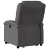 vidaXL Stand up Recliner Chair Power Lift Reclining Armchair Real Leather - 2 of 4