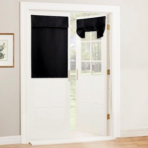 NICETOWN Door Curtain Blackout Window Tie up Shades Thermal Insulated for Kitchen Bedroom Kids Nursery 1 Panels - 1 of 4