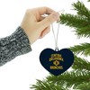 Central Oklahoma Bronchos Logo Heart Love Wood Christmas Tree Holiday Ornament - 3 of 3