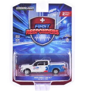 2020 Ford F-150 XLT Pickup Truck "AMR Safety Team" White and Blue "First Responders" 1/64 Diecast Model Car by Greenlight - 1 of 1