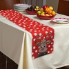 Unique Bargains Christmas Table Runner White Green 72"x13" 1 Pc - 2 of 4