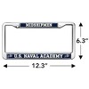 US Naval Academy Midshipmen Logo Full Size Standard License Plate Metal Frame - 4 of 4