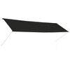 vidaXL Door Canopy Black and Transparent 39.4 in.x31.5 in. Polycarbonate - 2 of 4