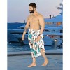 HAPPY BAY Men's Swimwear Cover Up Swim Wrap Beachwear Sarongs Beach Lava Lava Hawaiian Pareo Summer Long Sulu for Men One Size White - 2 of 4