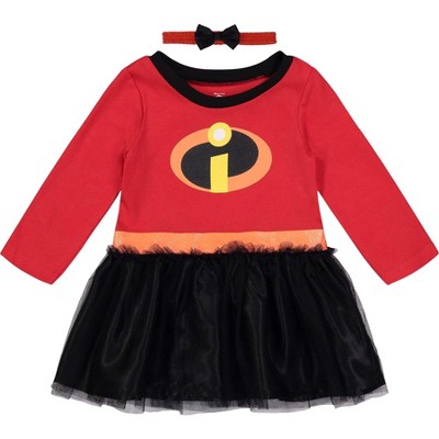 Disney Incredibles Girls Cosplay Tulle Dress and Headband Toddler 