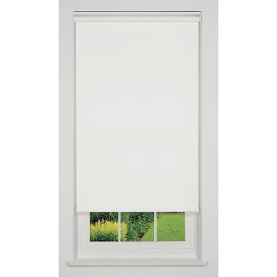 Linen Avenue Cordless Light Filtering Roller Shade, Dark Gray, Light Gray, and White (Arrives 1/4" Narrower)