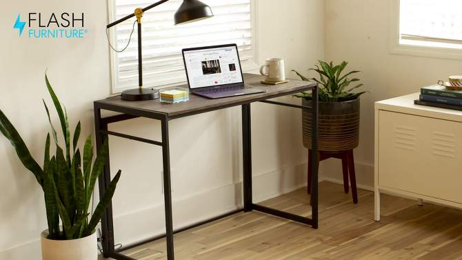 Flash Furniture Rustic Home Office Folding Computer Desk - 40", 2 of 18, play video