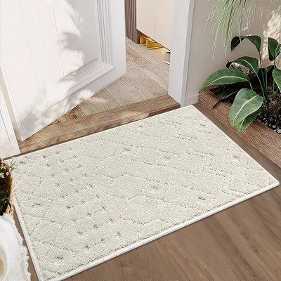 Area Rug Moroccan Geometric Rug Shag Rug High-Low Pile Indoor Carpet