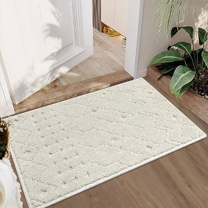 Area Rug Moroccan Geometric Rug Shag Rug High-Low Pile Indoor Carpet - 1 of 4