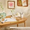 3pc Ceramic Desk Organizer Set Cream - Hearth & Hand™ with Magnolia - 2 of 4