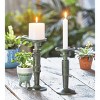 tagltd Vintage Garden Hose Nozzle Pillar Taper Holder Candlestick Holder With Antique Finish Holds Up To 3" Diameter Pillar - image 2 of 2