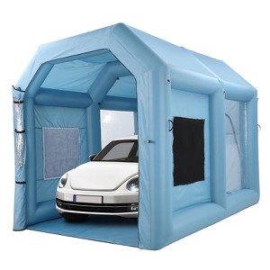Inflatable Paint Booth | Portable Spray Shelter with 480W Blower & 3-Layer Filtration | Heavy-Duty Automotive Painting Tent for Cars - 1 of 4