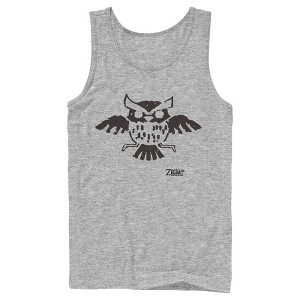 Men's Nintendo Legend of Zelda Link's Awakening Owl Hieroglyphic Tank Top - 1 of 4