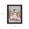 HomeRoots Snowman Trio Black Framed Wall Art - 3 of 4