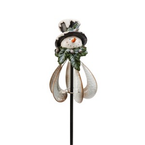 Evergreen 50"H Snowman Wind Spinner - 1 of 3