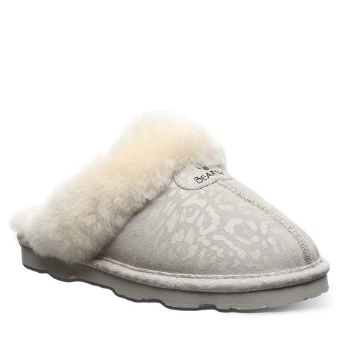 Bearpaw Women s Loki Exotic Slippers Winter White Leopard