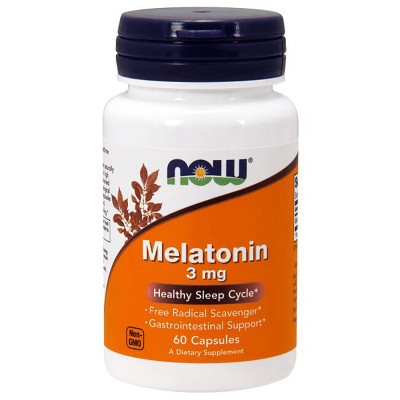 NOW Foods Dietary Supplements  3 mg Melatonin Capsule 60ct