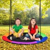 Costway 40'' Flying Saucer Tree Swing for Kids Round Tree Swing for Outdoor - 2 of 4