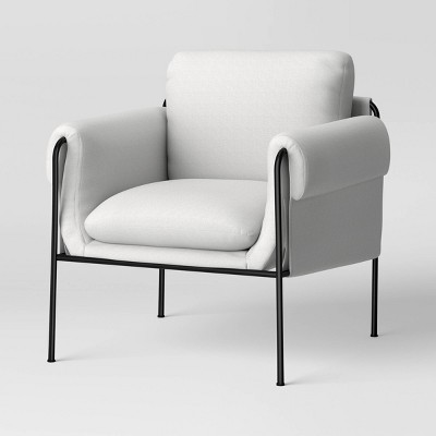 Sedalia Slouchy Arm Metal Frame Chair Cream - Threshold™