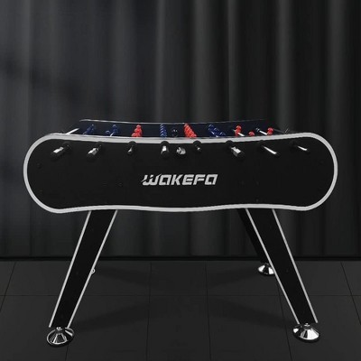 VisioGear Arcade Games Foosball Table 2 Drink Holders, Table Soccer Game for Kids and Adults, Black, 56.00"*29.00"*31.10"
