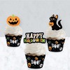 Big Dot of Happiness Jack-O'-Lantern Halloween - Cupcake Decoration - Kids Halloween Party Cupcake Wrappers and Treat Picks Kit - Set of 24 - 3 of 4