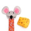 The Worthy Cat Mouser & Cheese Cat Toy Set - 2pk - by The Worthy Dog - image 2 of 3