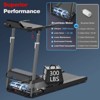 Treadmill, Folding Treadmill With LCD Display, 2.5HP 0.5-7.5 Mph Speed Exercise Walking Machine Space-Saving For Apartment Home/Office Jogging - 4 of 4