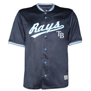 MLB Tampa Bay Rays Men's Button Down Jersey - S - 1 of 2