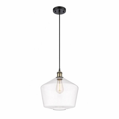 Cindyrella - 1 Light Cord Hung Mini Pendant In Industrial Style-13.5 Inches Tall and 12 Inches Wide