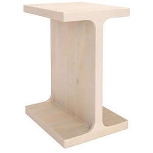 Zuo Bama Side Table Whitewashed - 1 of 4