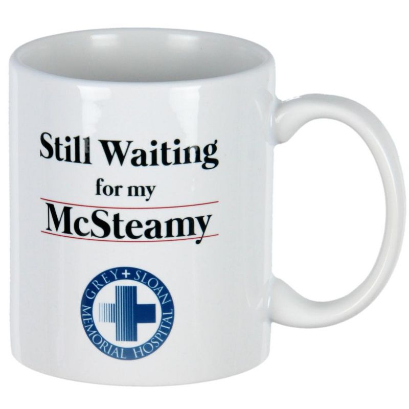 Grey's Anatomy Waiting For My McSteamy Mark Sloan Tea Coffee Mug 11 Oz. White, 2 of 4