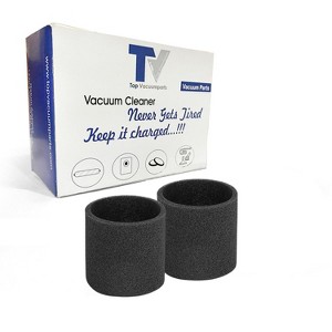 Topvacuumparts Vacuum Filters for Shop-Vac, Foam Filters Replacement for Wet Dry Vacmaster Parts # 90585, 9058500, VF2001, 2 Pack - 1 of 1