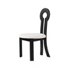 WJSHome Sheep Plush Upholstery Dining Chairs Set of 6, Rubberwood Dining Chairs, Retro Key Shape Design for Kitchen and Restaurant - 4 of 4