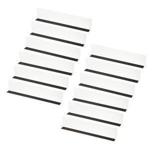 Unique Bargains Acrylic Magnetic L-Shaped Bedroom Kitchen Office Shelf Dividers - 1 of 4