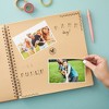 Paper Junkie 12x12 Scrapbook Album Hardcover (Blank), Kraft Paper for Photos, Brown Spiral Bound Wedding Guest Book, 40 Sheets - 2 of 4