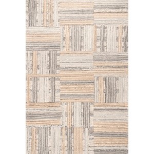 Nuloom Deco Striped Tile Wool Area Rug, 10' x 14', Beige - 1 of 4