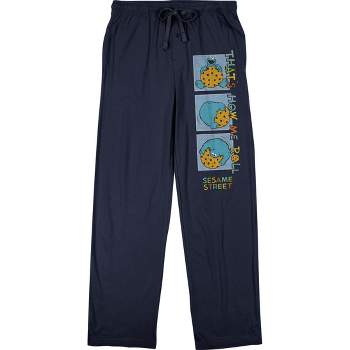 Sesame Street That's How Me Roll Men's Navy Sleep Pajama Pants