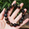 16MM Yellow Blue Tigers Eye Beaded Bracelet for Men, Natural Chakra Gemstone for Luck and Protection - 4 of 4