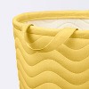 Quilted Fabric Large Round Storage  Basket - Yellow - Cloud Island™ - 3 of 4