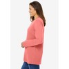Woman Within Plus Size Perfect Long-Sleeve Crewneck Tee - 4 of 4