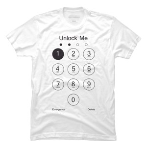 Men's Design By Humans Unlock Me By clingcling T-Shirt - 1 of 4