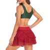 Women's V Neck Twist Front Bikini Top Push Up Padded Swim Top - 4 of 4
