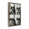 Stupell Industries Photobooth Style Cat Black Framed Floater Canvas Wall Art - 3 of 4