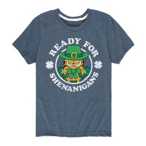 Boys' - Garfield - Ready For Shenanigans Short Sleeve Graphic T-Shirt - 1 of 4