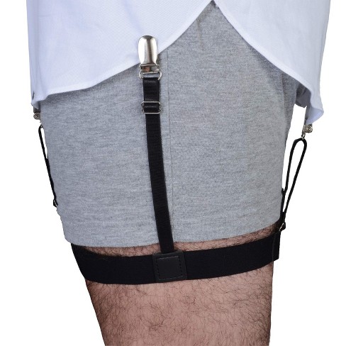 Men Shirt Stays Garter Belt Elastic Nylon Men's Adjustable