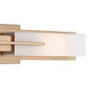 Possini Euro Design Midtown Modern Wall Lights Set of 2 Burnished Brass Hardwire 4 1/2" 4-Light Fixture White Glass for Bedroom Bathroom Vanity House - 3 of 4