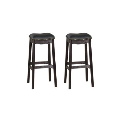 NicBex Set of 2 Bar Stools for Kitchen Island,Faux Leather Counter Bar Stools,Bar Chairs for Dining Rooms,Kitchens Islands