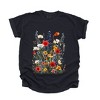 Simply Sage Market Women's Blue and Red Wildflowers Short Sleeve Garment Dyed Tee - 2 of 4