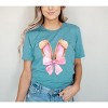 Simply Sage Market Women's Coquette Bunny Ears Short Sleeve Graphic Tee - 2 of 3